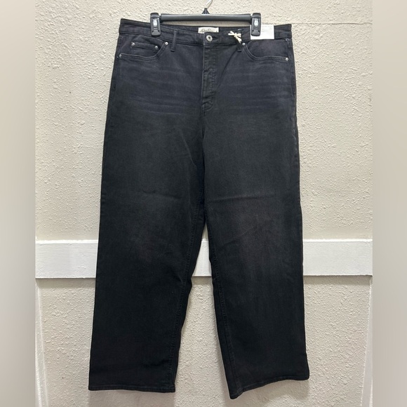 Jessica Simpson Relaxed Wide Straight Leg Dark Wash Size 32 - Picture 1 of 5